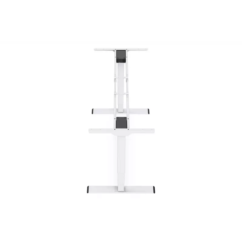 Estrutura de secretária com regulação elétrica de altura DIGITUS, motor duplo, 3 níveis, branco