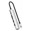 Hub USB Type-C Satechi ST-P6SS 10000 Mbit/s Prateado