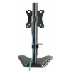 Suporte de secretária para TV e monitor MANHATTAN 10–27 polegadas inclinável/rotativo/orientável VESA 75×75–100×100, máx. 7 kg, preto