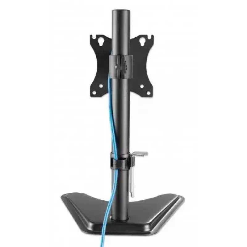 Suporte de secretária para TV e monitor MANHATTAN 10–27 polegadas inclinável/rotativo/orientável VESA 75×75–100×100, máx. 7 kg, preto