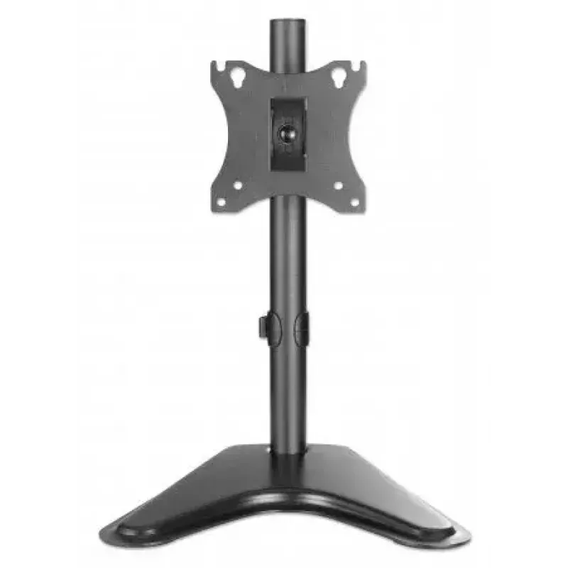 Suporte de secretária para TV e monitor MANHATTAN 10–27 polegadas inclinável/rotativo/orientável VESA 75×75–100×100, máx. 7 kg, preto