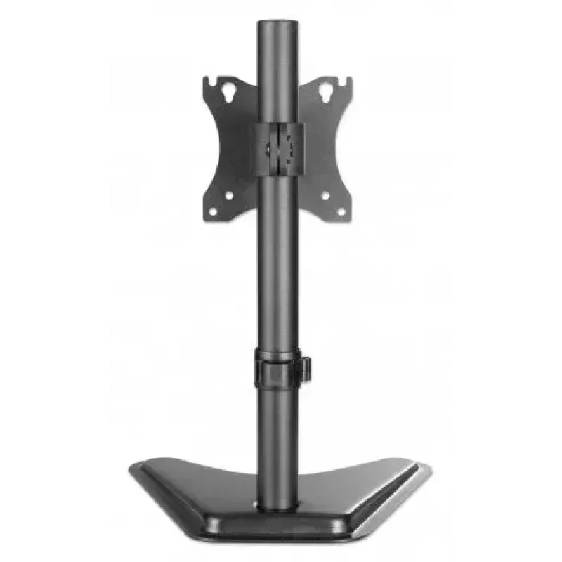 Suporte de secretária para TV e monitor MANHATTAN 10–27 polegadas inclinável/rotativo/orientável VESA 75×75–100×100, máx. 7 kg, preto