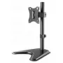 Suporte de secretária para TV e monitor MANHATTAN 10–27 polegadas inclinável/rotativo/orientável VESA 75×75–100×100, máx. 7 kg, preto