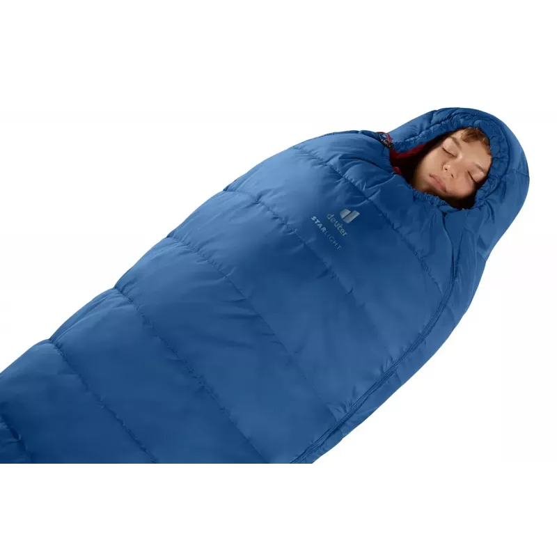 Deuter Starlight saco-cama infantil, 130–170 cm, nightblue/redwood