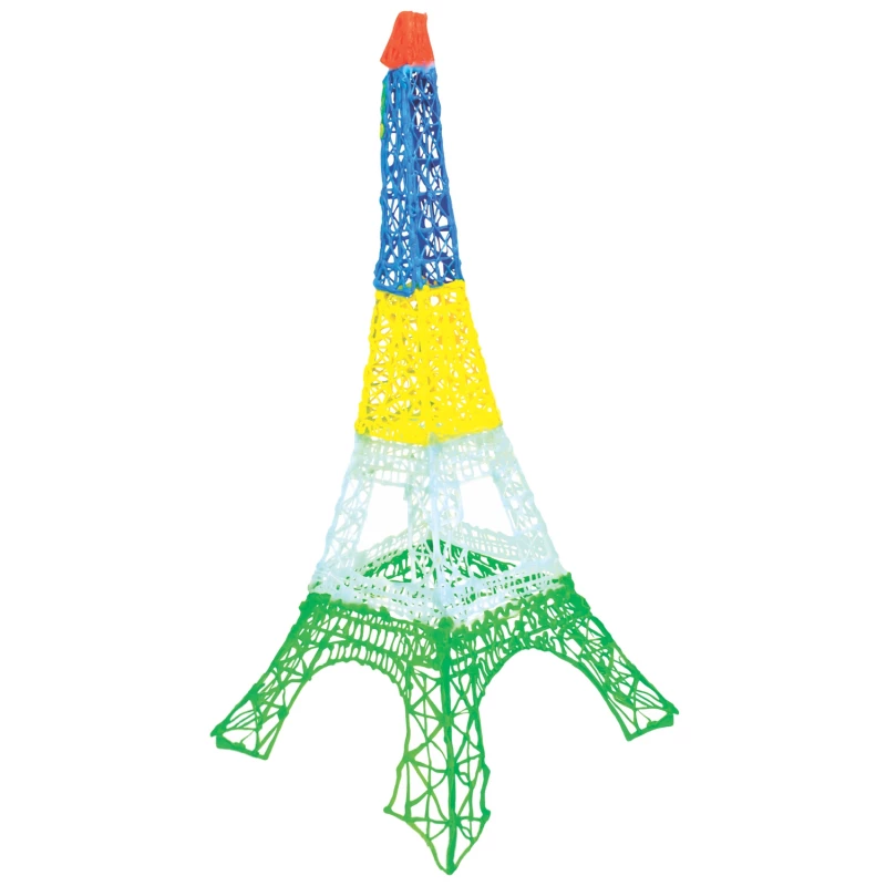 Recarga de filamento 3DOODLER Start Eco Plastic Fire and Ice – 250 unid., 2,5 mm, compostável, laranja/turquesa/branco/amarelo