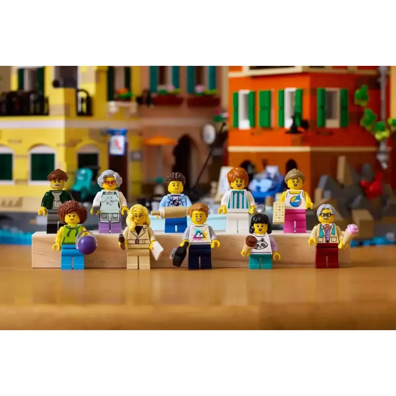 Conjunto de construção LEGO Ideas 21359 Riviera Italiana, 3251 peças, 10 minifiguras, a partir de 18 anos