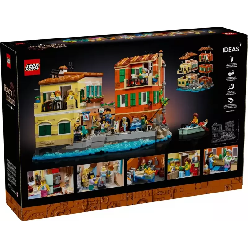 Conjunto de construção LEGO Ideas 21359 Riviera Italiana, 3251 peças, 10 minifiguras, a partir de 18 anos