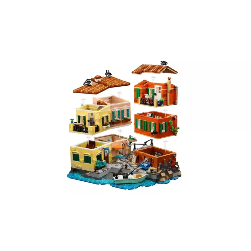 Conjunto de construção LEGO Ideas 21359 Riviera Italiana, 3251 peças, 10 minifiguras, a partir de 18 anos