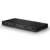 Lindy 38249 comutador HDMI 2.0 18G de 4 portas com áudio, de secretária