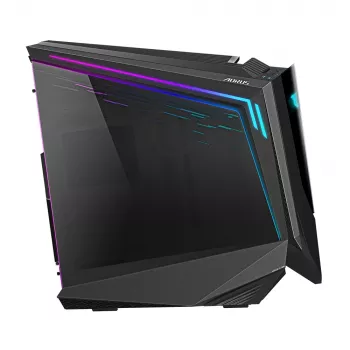 Caixa de PC GIGABYTE AORUS C700 GLASS – Full-Tower, suporta até E-ATX e radiadores de 420 mm, 5 ventoinhas de 120 mm pré-instaladas, USB 3.1 Type-C, RGB Fusion