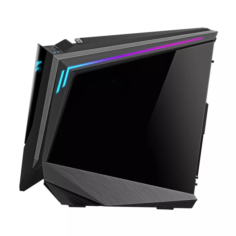 Caixa de PC GIGABYTE AORUS C700 GLASS – Full-Tower, suporta até E-ATX e radiadores de 420 mm, 5 ventoinhas de 120 mm pré-instaladas, USB 3.1 Type-C, RGB Fusion