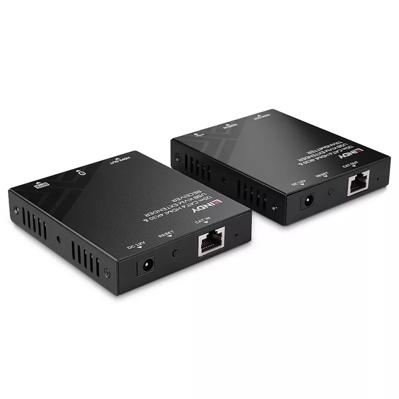 Extensor KVM Lindy 120 m Cat.6 HDMI e USB transmissor e recetor