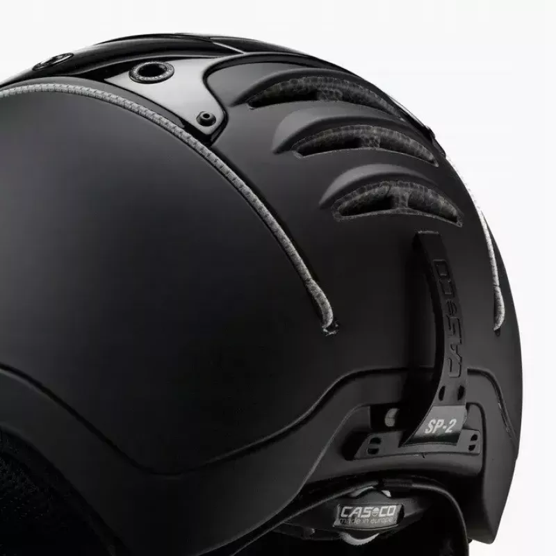 Capacete de esqui Casco SP-2 Carbonic Visor, tamanho M (55–57 cm), preto