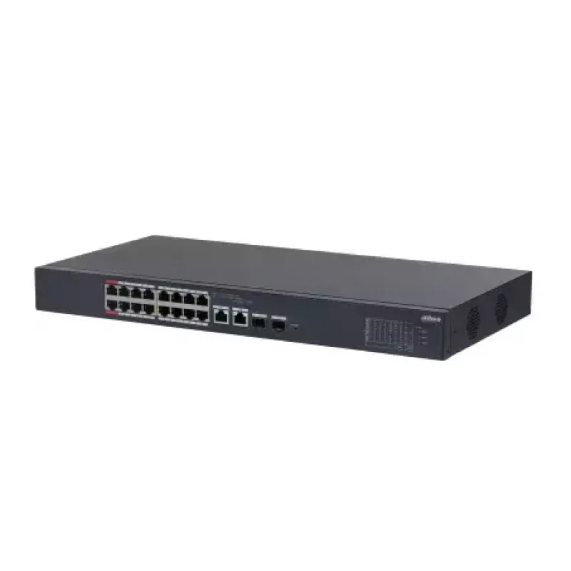 Dahua Technology DH-CS4218-16ET-190 Switch de rede gerido L2 Gigabit Ethernet (10/100/1000) Power over Ethernet (PoE) preto