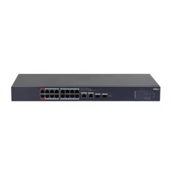Dahua Technology DH-CS4218-16ET-190 Switch de rede gerido L2 Gigabit Ethernet (10/100/1000) Power over Ethernet (PoE) preto