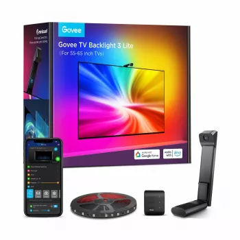 Aplique de parede inteligente Govee H6099 Wi-Fi Bluetooth preto