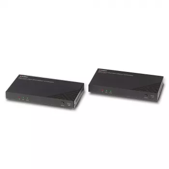 Conjunto extensor HDMI transmissor e recetor Lindy 100 m Cat.6 4K60 áudio IR RS-232