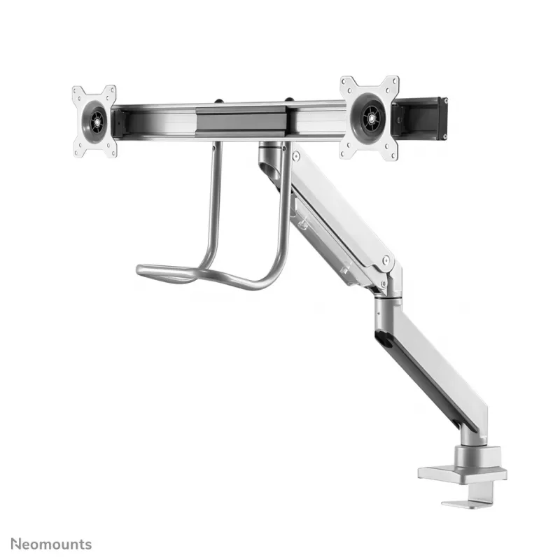 Braço para monitor Neomounts NM-D775DXSILVER 10-32 polegadas - mola a gás - Topfix - batente 180°