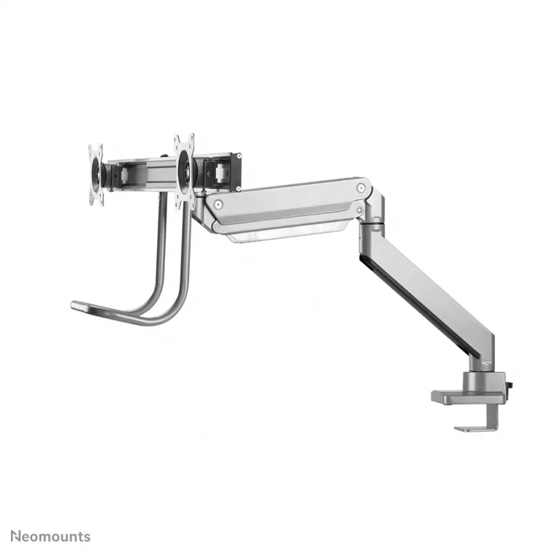 Braço para monitor Neomounts NM-D775DXSILVER 10-32 polegadas - mola a gás - Topfix - batente 180°