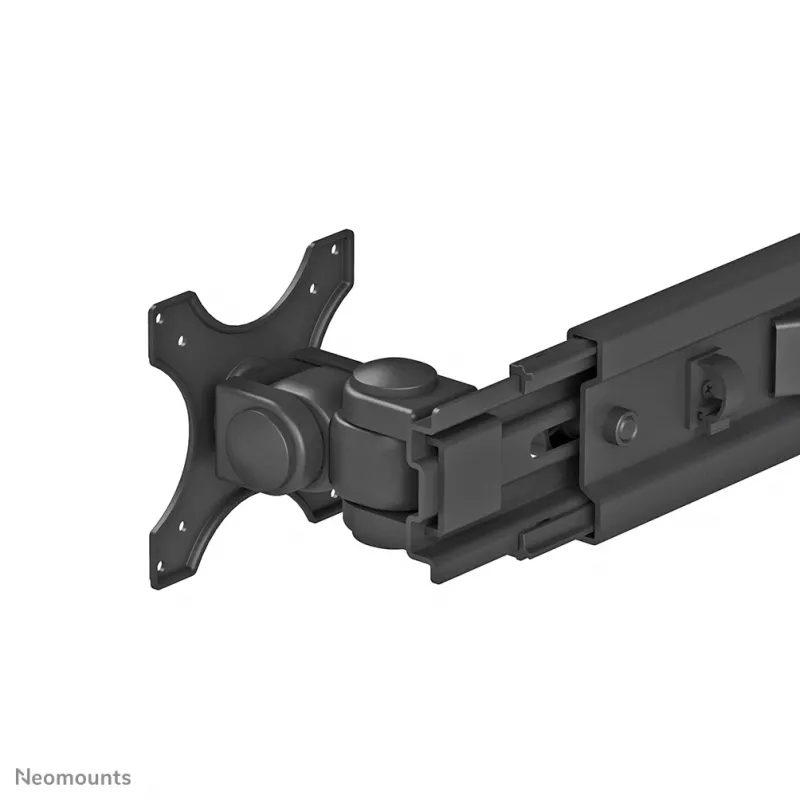 Neomounts FPMA-D700DD suporte de secretária para dois monitores, articulado, 19-30 polegadas (48,3-76,2 cm), 8 kg por ecrã, VESA 75x75-100x100, base/passa-cabos, preto