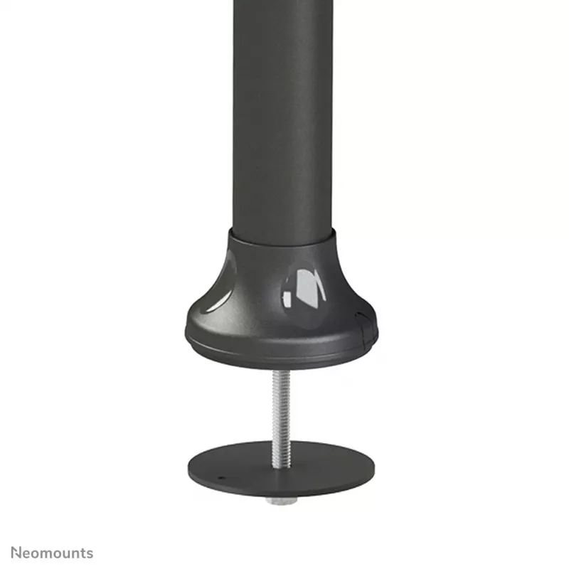 Neomounts FPMA-D700DD suporte de secretária para dois monitores, articulado, 19-30 polegadas (48,3-76,2 cm), 8 kg por ecrã, VESA 75x75-100x100, base/passa-cabos, preto