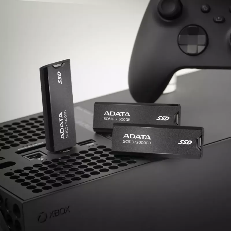 Pen drive ADATA SC610 1 TB, USB Type-A, USB 3.2 Gen 2, formato luva, preto, caixa de plástico