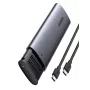UGREEN 10902 CM400 caixa externa para SSD M.2 NVMe PCIe (M-Key 2230/2242/2260/2280), USB-C 3.2 Gen 2 10 Gbit/s, alumínio, cinzenta