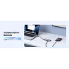 UGREEN Revodok CM511 hub USB-C 5 em 1 (15596), 3x USB-A, HDMI 4K, USB-C PD 100 W, cinzento