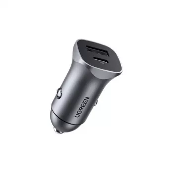 Carregador móvel Ugreen 30780 universal preto isqueiro carregador rápido para automóvel