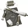 Adler AD 2027 modelador-secador de cabelo 5 em 1, 1200 W, 2 níveis de aquecimento, 5 acessórios com revestimento cerâmico, branco/champanhe