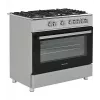 Fogão a gás e elétrico independente Ravanson KWGE-K90A Cheff, 90 cm, placa de 5 bicos (wok), forno elétrico 110 l, aço inoxidável/prateado