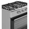 Fogão a gás e elétrico independente Ravanson KWGE-K90A Cheff, 90 cm, placa de 5 bicos (wok), forno elétrico 110 l, aço inoxidável/prateado