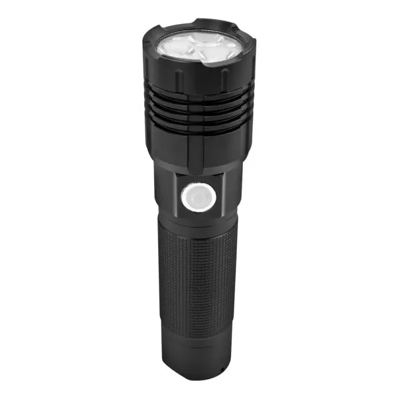 Ansmann Pro 3000R 1600-0445 lanterna LED, em metal, 3x10 W (30 W), resistente à água, preta