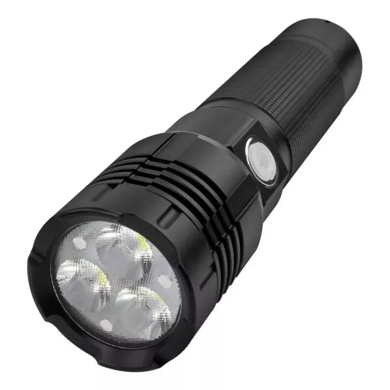 Ansmann Pro 3000R 1600-0445 lanterna LED, em metal, 3x10 W (30 W), resistente à água, preta