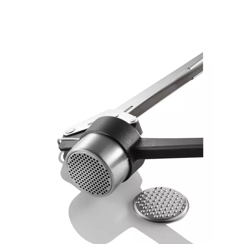 Espremedor de batatas GEFU 13110 – prensa em aço inoxidável com 2 discos