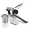 Espremedor de batatas GEFU 13110 – prensa em aço inoxidável com 2 discos