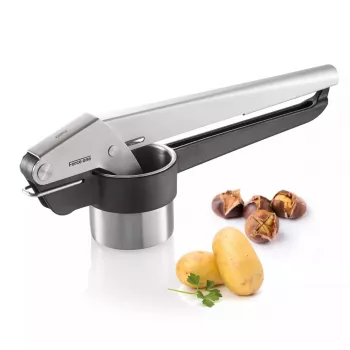 Espremedor de batatas GEFU 13110 – prensa em aço inoxidável com 2 discos