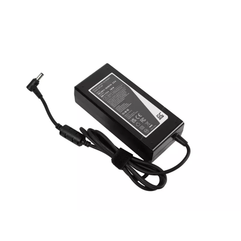 Fonte de alimentação Green Cell AD136P universal 150 W 20 V 7,5 A AC/DC preta