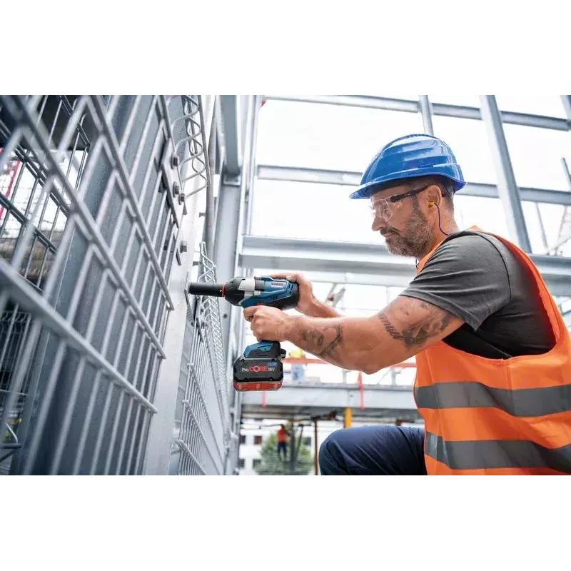 Bosch GDS 18V-1000 Professional BITURBO 06019J8300 chave de impacto sem fios, 18 V, 1/2", sem bateria e carregador, azul/preto
