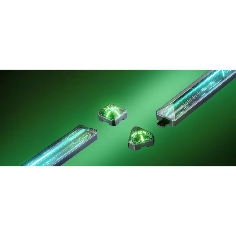 Luz de parede inteligente Govee Gaming Wall Lights (4+1) – Wi-Fi/Bluetooth, multicolor, 4 peças, 370×45×30 mm