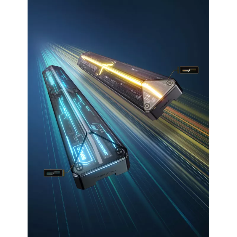 Luz de parede inteligente Govee Gaming Wall Lights (4+1) – Wi-Fi/Bluetooth, multicolor, 4 peças, 370×45×30 mm