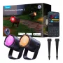 Holofote exterior Govee H7093 RGBICWW 750 lm Wi‑Fi 2,4 GHz, RGB + branco quente