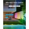 Holofote exterior Govee H7093 RGBICWW 750 lm Wi‑Fi 2,4 GHz, RGB + branco quente
