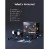Holofote exterior Govee H7093 RGBICWW 750 lm Wi‑Fi 2,4 GHz, RGB + branco quente
