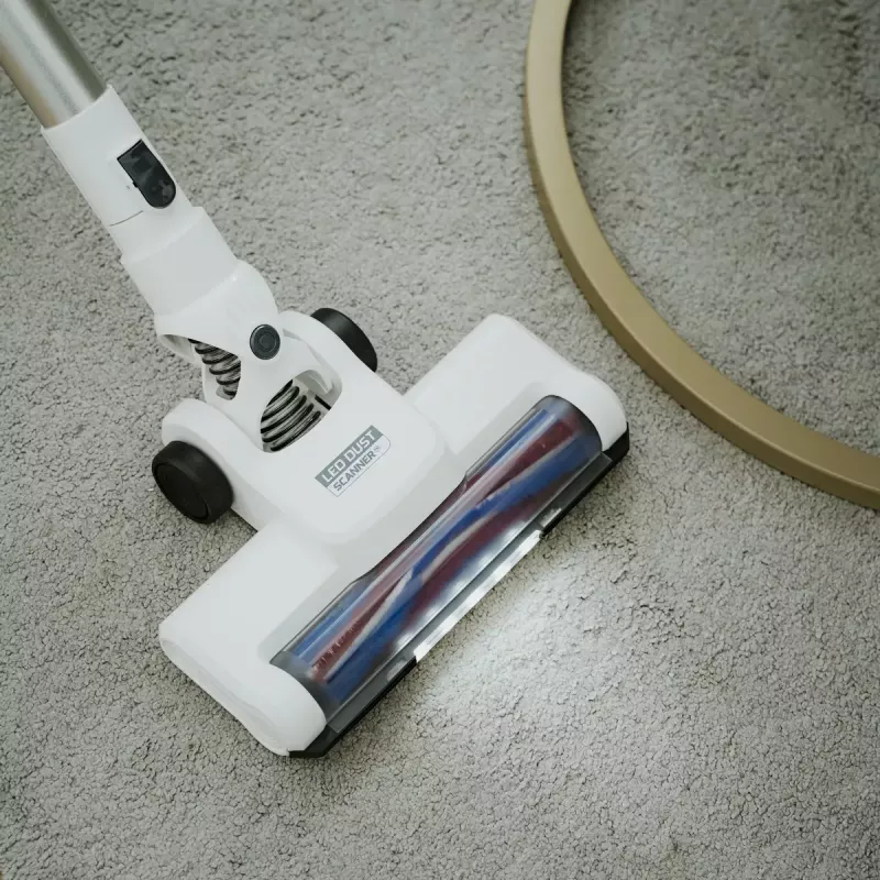 Aspirador com bateria Adler AD 7064 2em1 – 350 W máx, 13.000 Pa de sucção, bateria 2000 mAh, limpeza a seco e a húmido, 0,6 l de pó, 0,15 l de água, ecrã tátil LED, 4 modos