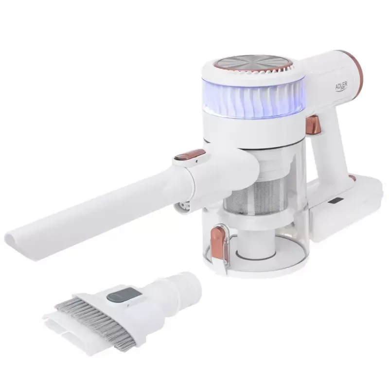 Aspirador vertical sem fios Adler AD 7079, motor sem escovas, 9000 Pa, 2200 mAh, 0,4 L sem saco