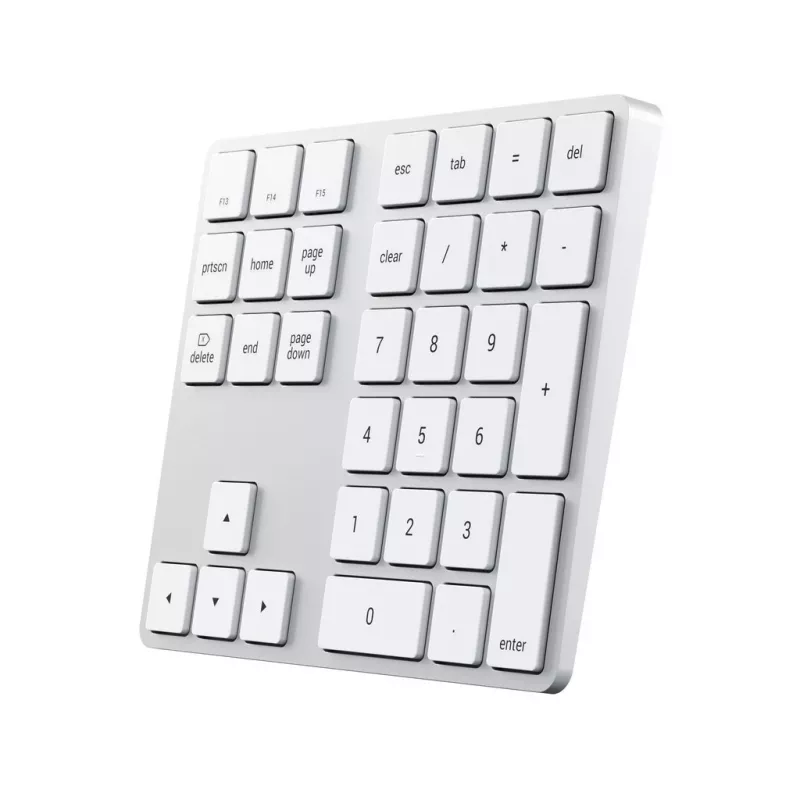 Satechi ST-XLABKS teclado numérico sem fios Bluetooth Extended, prateado