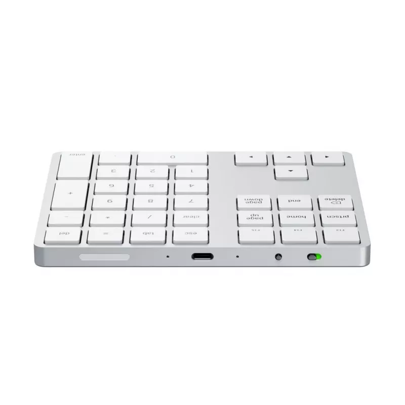 Satechi ST-XLABKS teclado numérico sem fios Bluetooth Extended, prateado