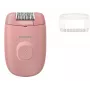Depiladora Philips BRE227/00 com fio rosa — função de massagem, alimentação elétrica, com escova de limpeza