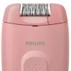Depiladora Philips BRE227/00 com fio rosa — função de massagem, alimentação elétrica, com escova de limpeza